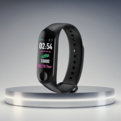 Bracelet Montre Connecté Étanche Noir