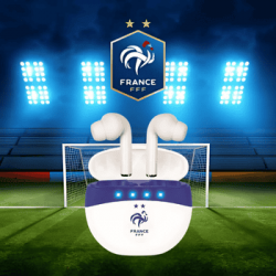 Écouteurs sans fils FFF Blanc et Bleu - Konix