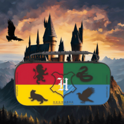 Harry Potter – Sacoche XL Switch – Multicolore - 4 Maisons