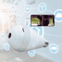 Ampoule Caméra IP Panoramique 360°