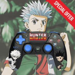 Manette Sans Fil PS4 - Hunter x Hunter - Noir - Duo Gon Kirua