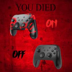 Manette Switch/PC Sans Fil RGB - You died