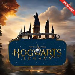 Harry Potter - Sacoche XL Switch - Bleu- Hogwarts Legacy