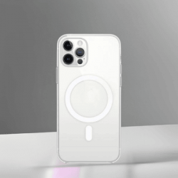 Housse-coque silicone MAGSAFE transparent iPhone 12 Pro Max