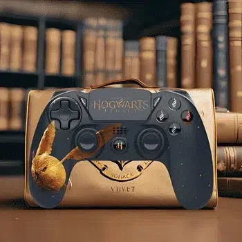 Manette Sans Fil PS4 Harry Potter - Hogwarts Legacy Vivet Doré