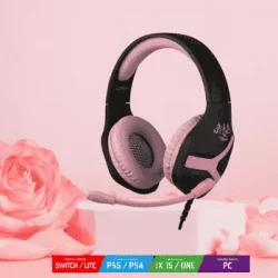 Casque Gaming Nemesis Black Pink