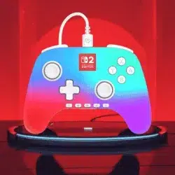 Manette Filaire Switch 2 - PowerA Advantage Lumectra Blanche