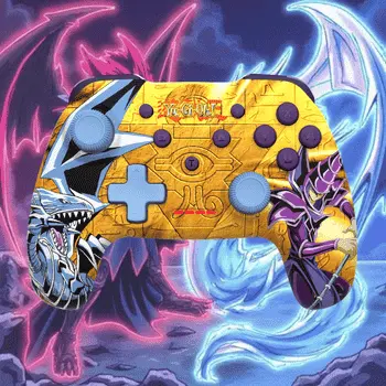 Manette Sans Fil Switch et PC - Yu-Gi-Oh! Dark Magician vs Blue-Eyes White Dragon