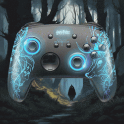 Manette Sans Fil Switch1&2/PC RGB - Harry Potter Patronus Harry
