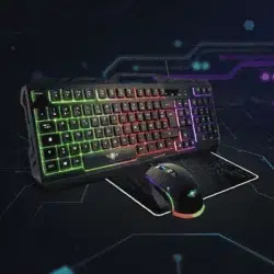 Pack Clavier Pro MK5 + Souris + Tapis (Design RGB)